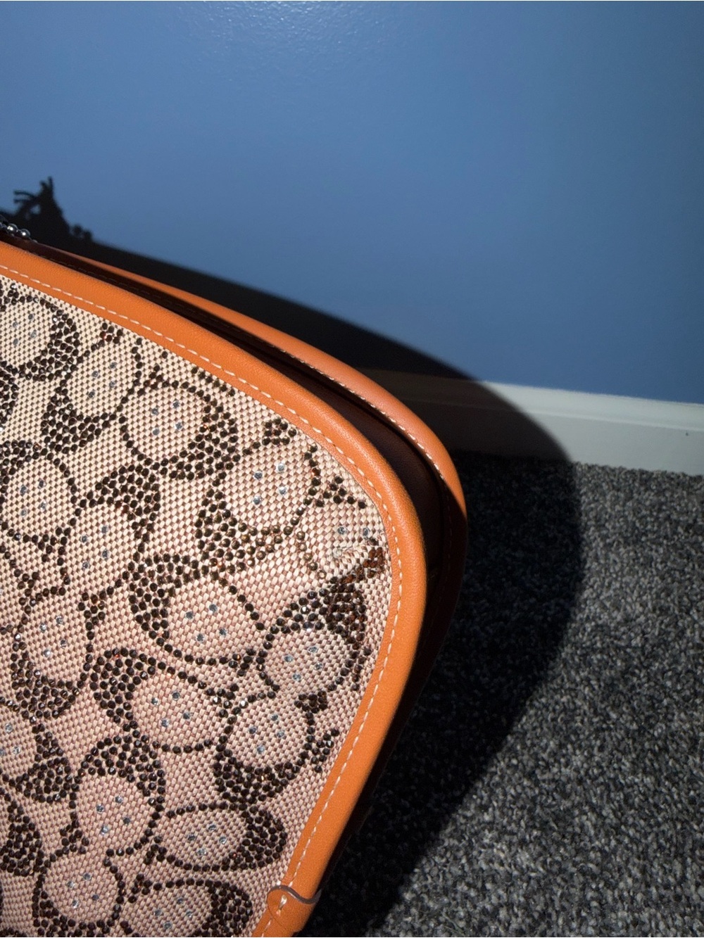 COACH Crystal Signature Jacquard Shoulder Bag - Picture 8 of 10